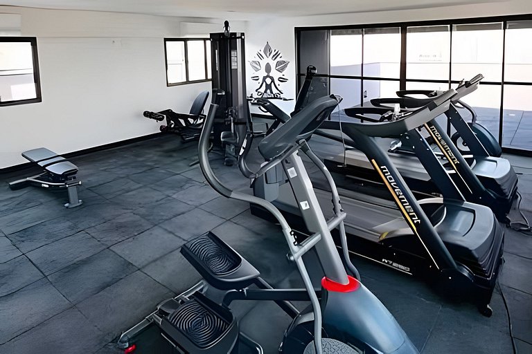 Studio Charmoso c/ Academia, Piscina e vaga (1405)
