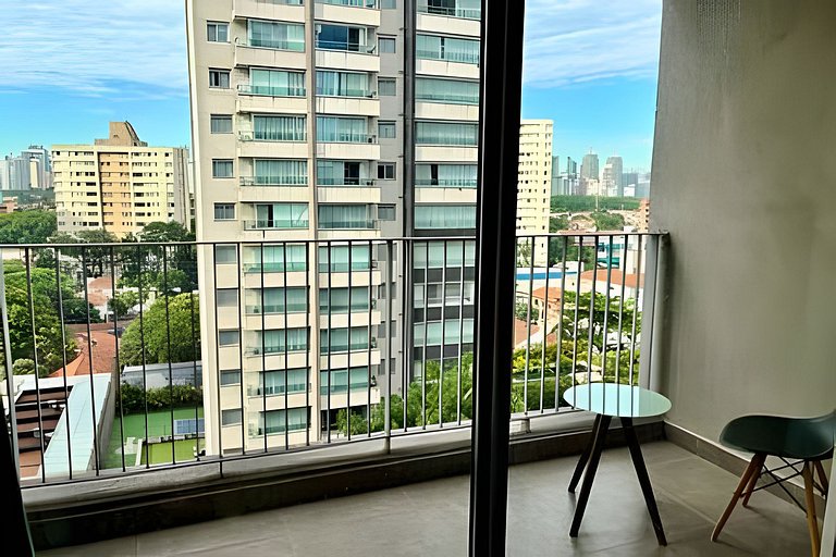 Studio de Luxo c/ piscina, academia e garagem (91)