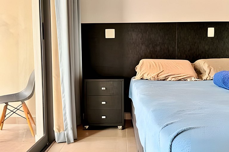 Studio de Luxo c/ piscina, academia e garagem (91)