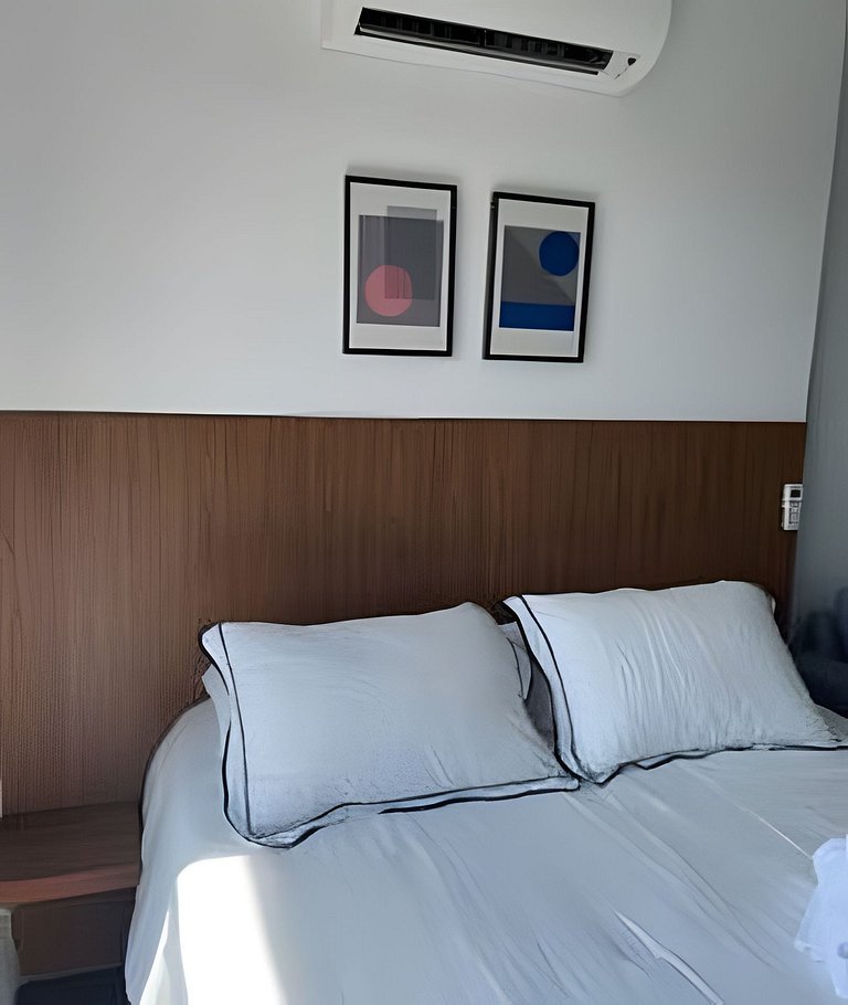 Studio Charmoso c/ Academia, Piscina e vaga (1105)