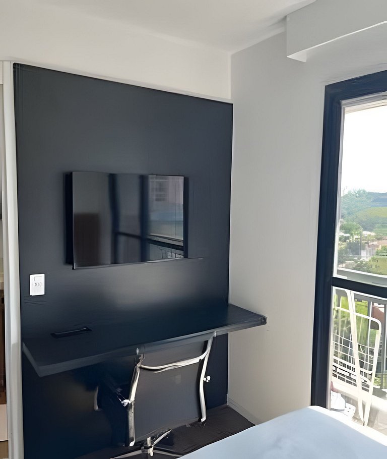 Studio Charmoso c/ Academia, Piscina e vaga (1105)