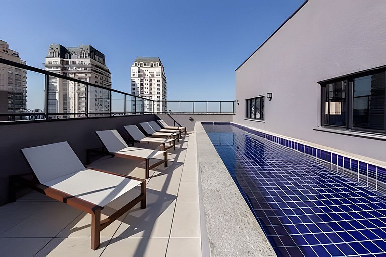 2 Dorm Charmoso c/ Academia, Piscina e vaga (702)