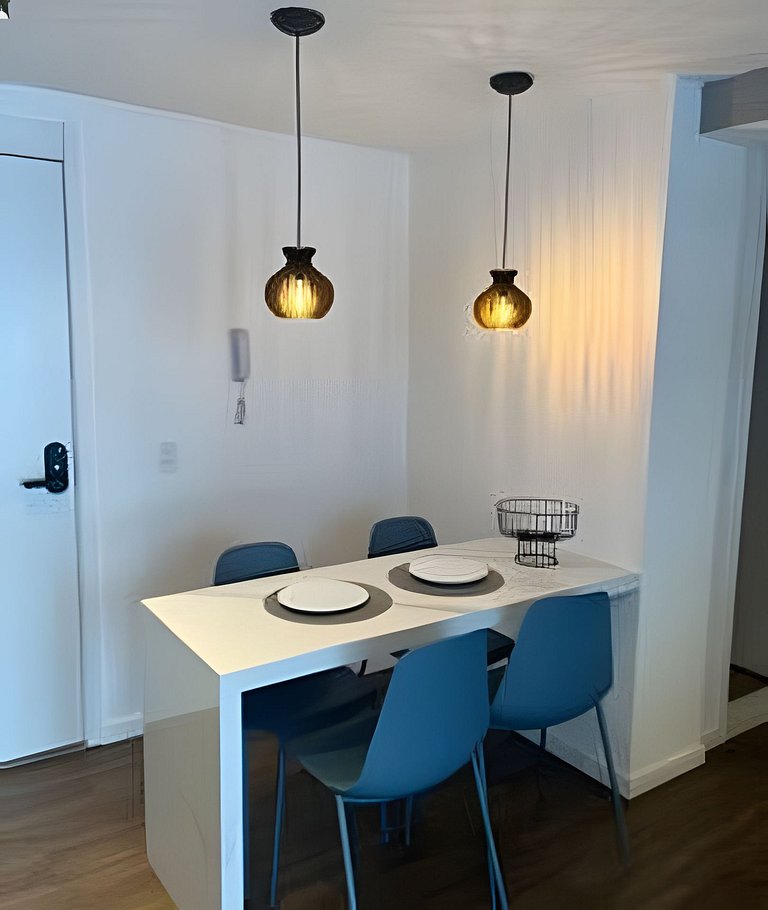 2 Dorm Charmoso c/ Academia, Piscina e vaga (702)