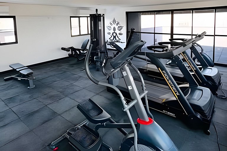 2 Dorm Charmoso c/ Academia, Piscina e vaga (902)
