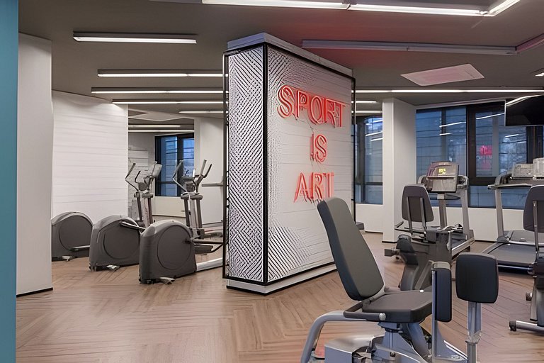 Studio próx. metrô com academia e coworking (605B)