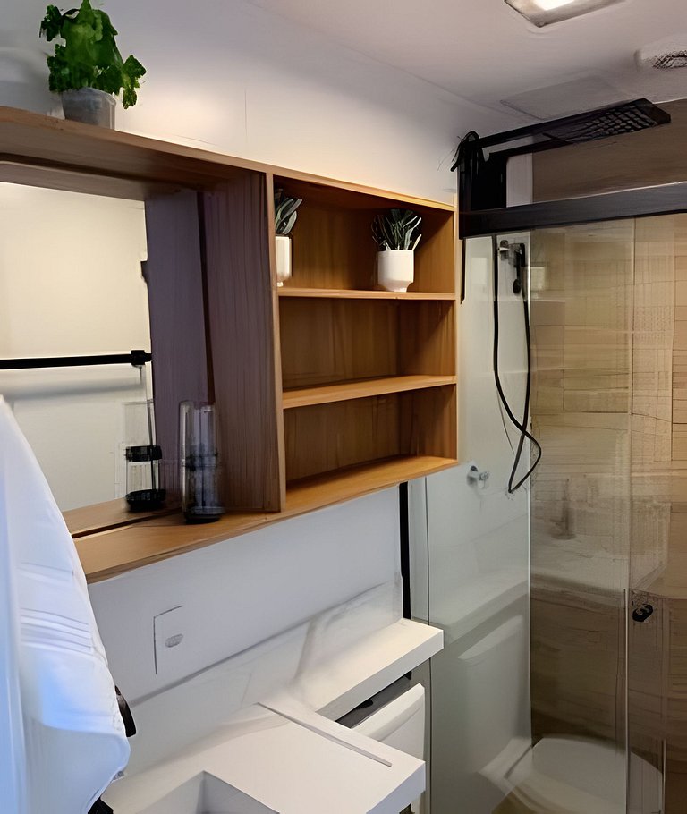 2 Dorm Charmoso c/ Academia, Piscina e vaga (802)
