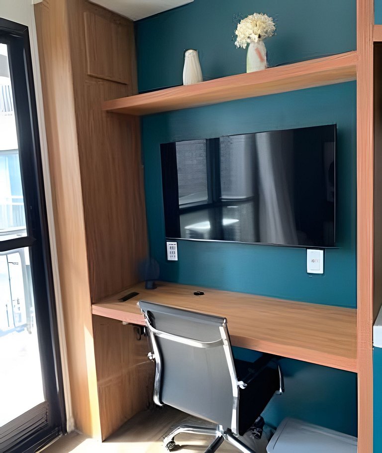 2 Dorm Charmoso c/ Academia, Piscina e vaga (802)