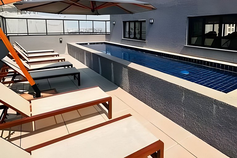 2 Dorm Charmoso c/ Academia, Piscina e vaga (802)