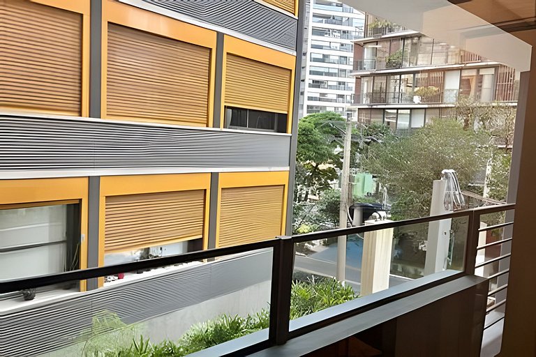 Studio com academia, coworking e metrô (23)