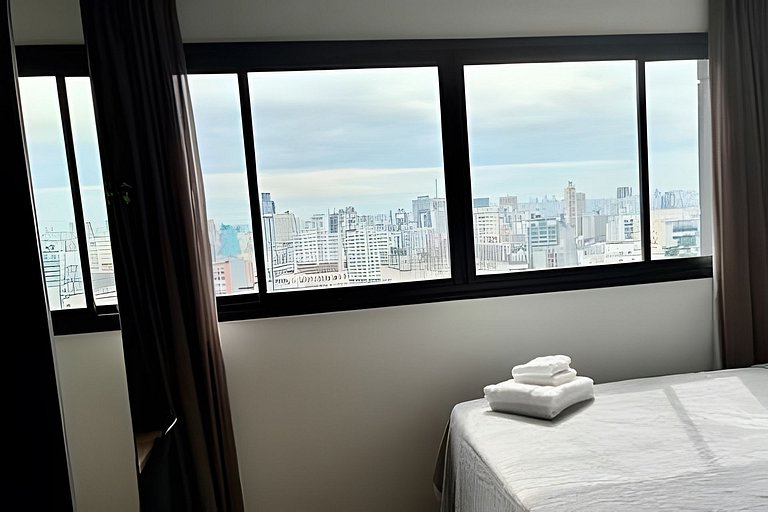 Studio com academia, rooftop e coworking(1904)