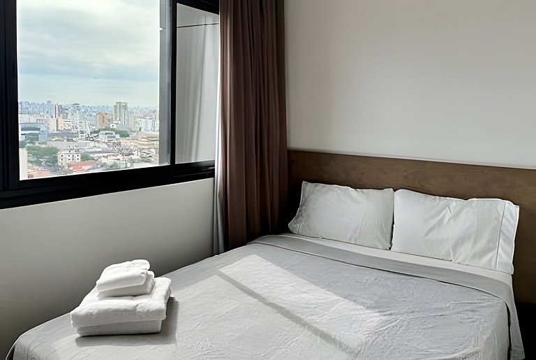 Studio com academia, rooftop e coworking(1904)