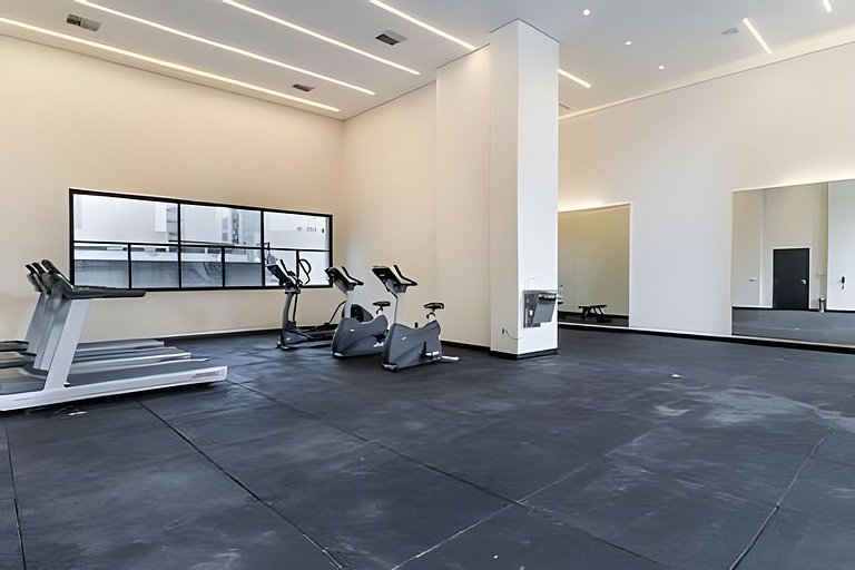 Studio com academia, rooftop e coworking(1219)