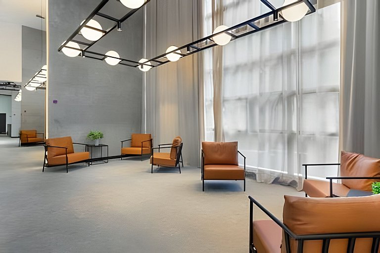 Studio com academia, rooftop e coworking(1219)
