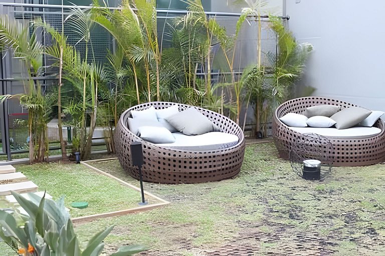 Studio c/ piscina, academia e próx. metrô (411)