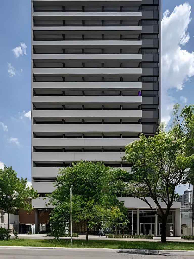 Studio com academia, rooftop e metrô (1302)