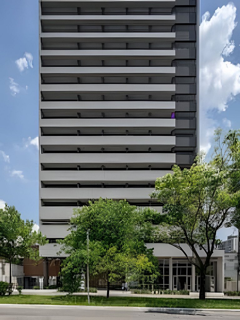 Studio com academia, rooftop e metrô (403)