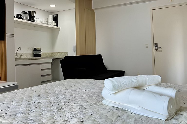 Studio de Luxo c/ piscina, academia e garagem (73)