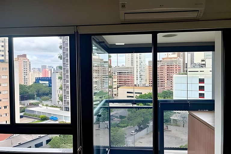 Studio de Luxo c/ piscina, academia e garagem(902)
