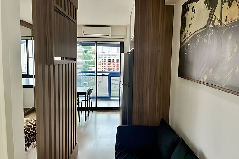 Studio de Luxo c/ piscina, academia e garagem(902)