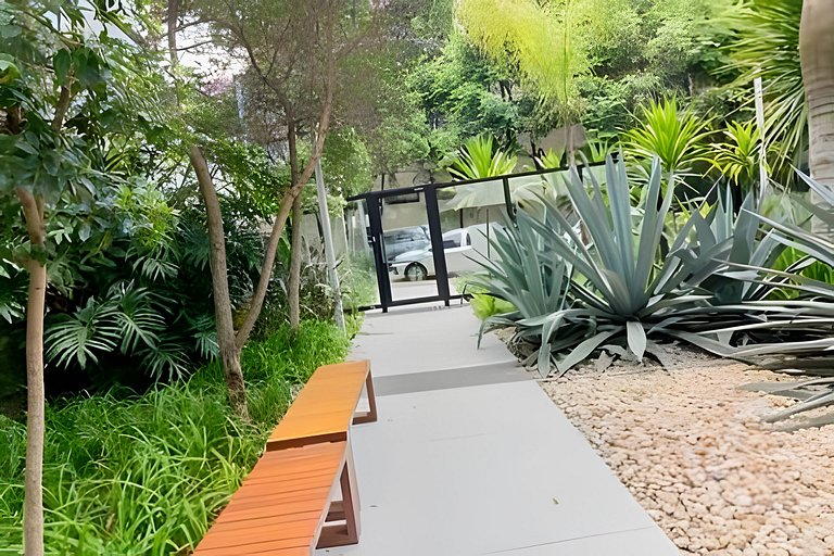 Studio de Luxo c/ piscina, academia e garagem(902)