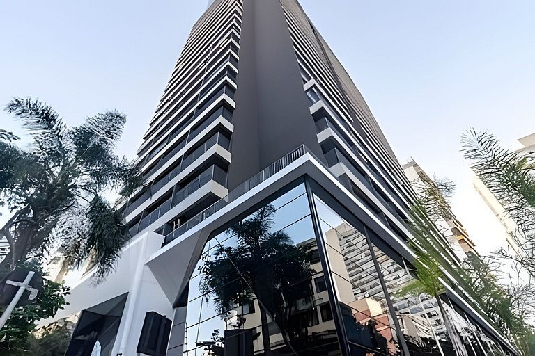 Studio com academia, rooftop e coworking(1221)