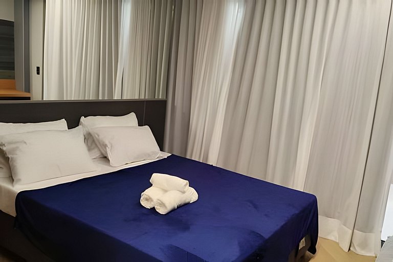 Apto de luxo com spa, academia próx metrô (306)