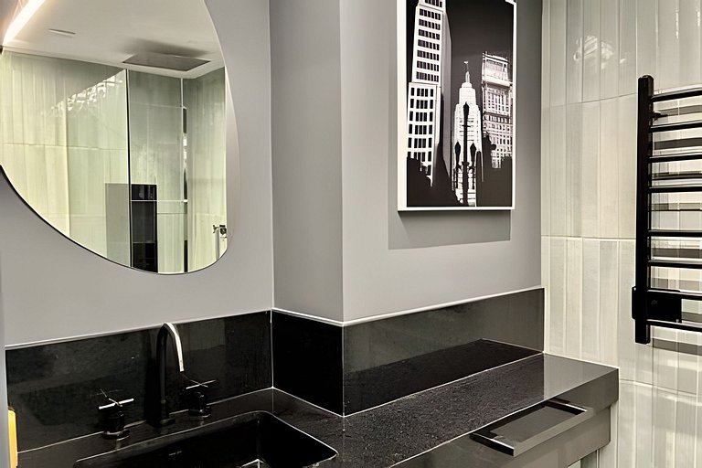Apto de luxo com spa, academia próx metrô (306)