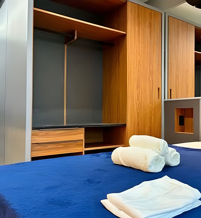 Apto de luxo com spa, academia próx metrô (306)