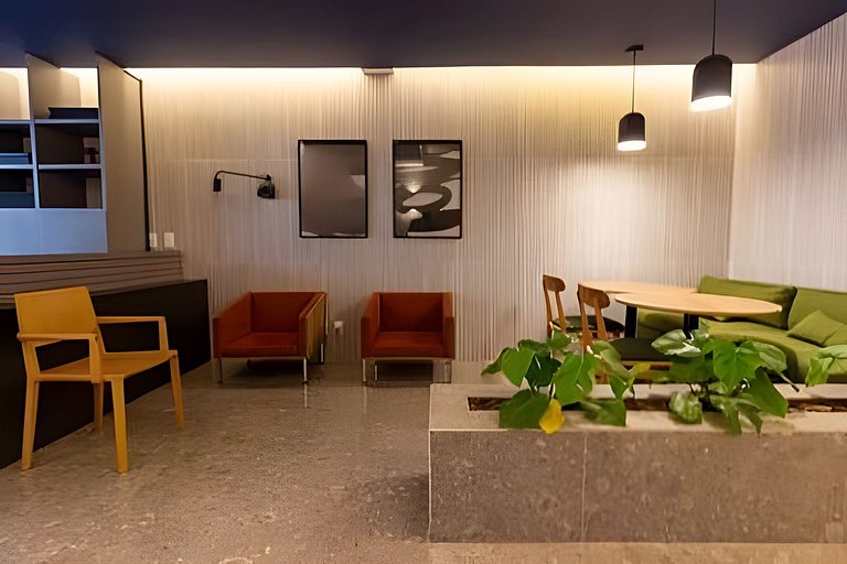 Apto de luxo com spa, academia próx metrô (306)