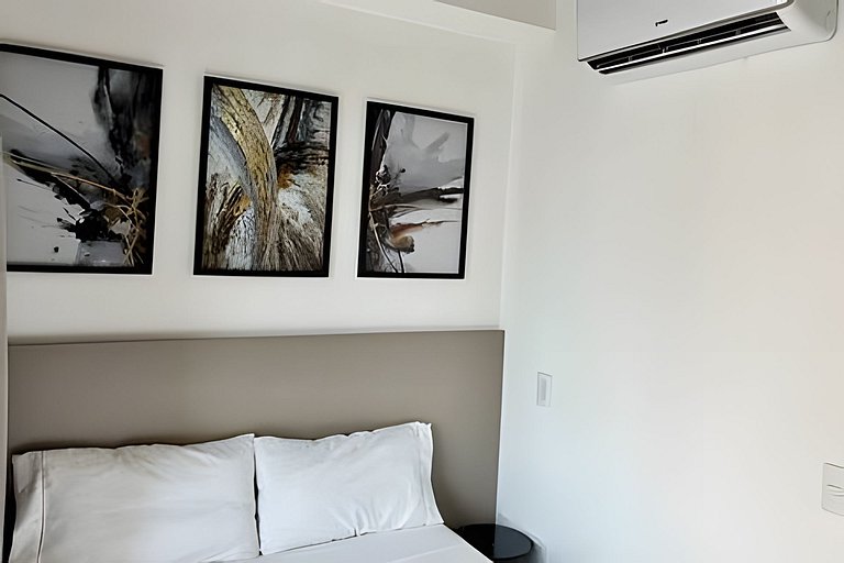 Studio com academia, rooftop e coworking(1216)