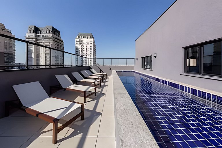 Apto Charmoso c/ Academia e piscina (204)