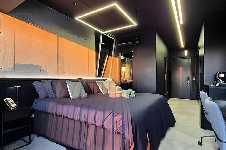 Apto de luxo com spa, academia próx metrô (521)