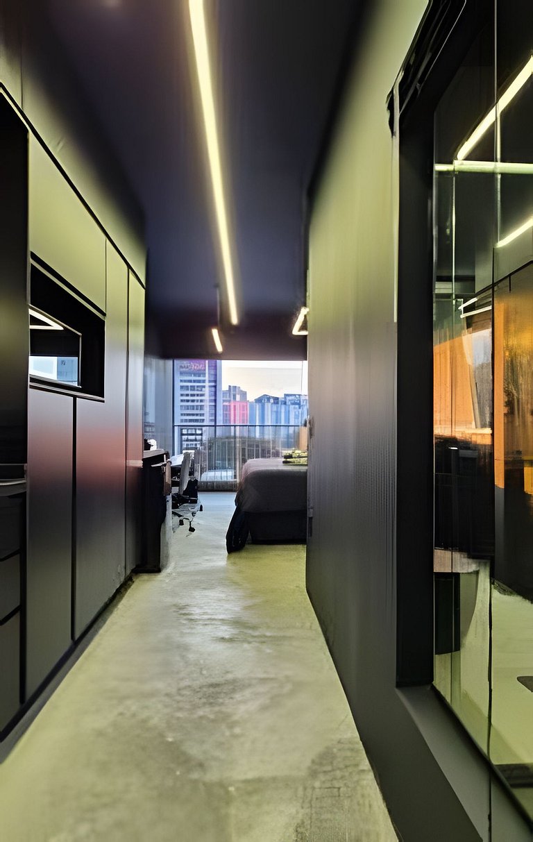 Apto de luxo com spa, academia próx metrô (521)