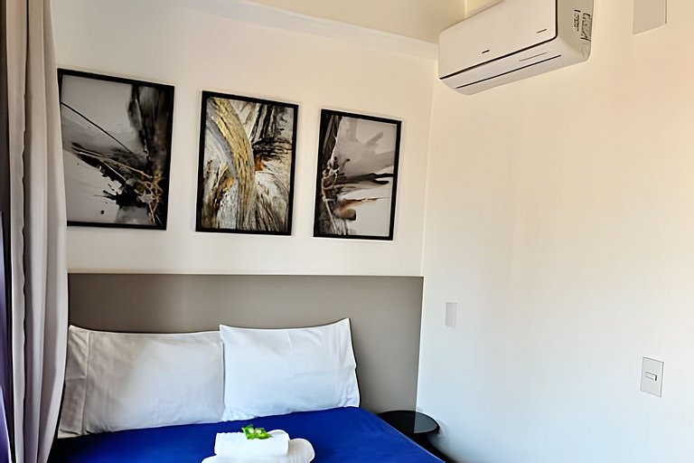 Studio com academia, rooftop e coworking(1201)
