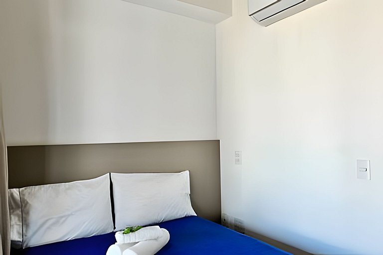 Studio com academia, rooftop e coworking(1222)