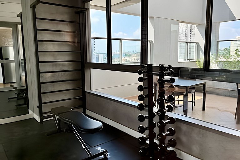 Studio novo e moderno próx metrô e Expo SP (104)