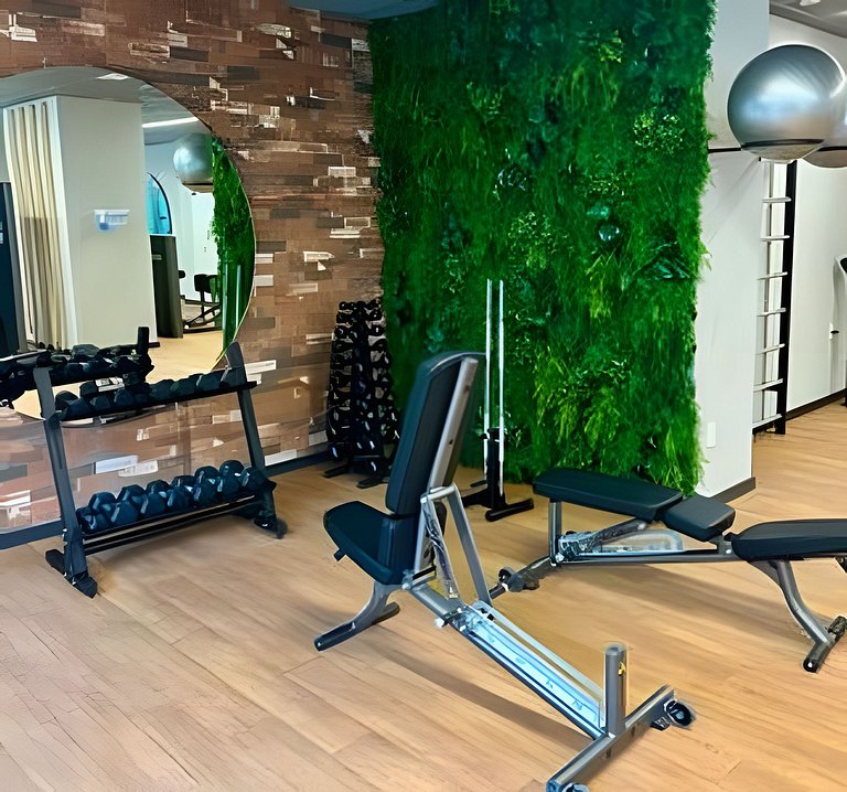 Studio Moderno cama king, academia e piscina (312)