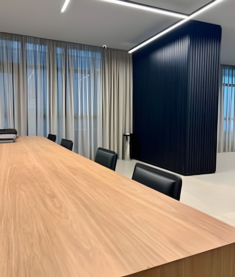 Studio Moderno cama king, academia e piscina (312)