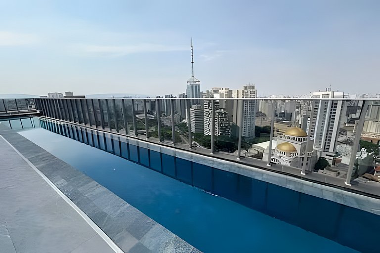 Moderno a 2 Min do Metro Paraiso com piscina (720)