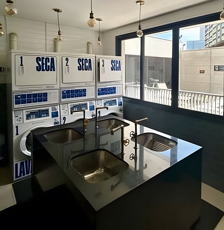 Apto com Piscina, Academia e Coworking (1402)